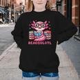 Kawaii Axolotl Readsolotl Book Lover Reading Bookworm Girls Youth Crewneck Sweatshirt Kawaii Axolotl Readsolotl Book Lover Reading Bookworm Girls Youth Crewneck Sweatshirt