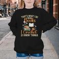 Knitting Crocheting Reading Books Yarn For Knitter Crochet Youth Crewneck Sweatshirt