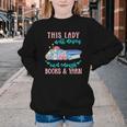 THIS LADY Will Never Own Enough BOOKS & YARN Youth Crewneck Sweatshirt THIS LADY Will Never Own Enough BOOKS & YARN Youth Crewneck Sweatshirt