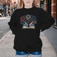 Librarian 4th July Book Lover Bookworm Patriotic Books Youth Crewneck Sweatshirt