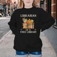 Librarian Of a Free Library Floral Book Lover Youth Crewneck Sweatshirt Librarian Of a Free Library Floral Book Lover Youth Crewneck Sweatshirt