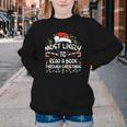 Most Likely To Read A Book Through Christmas Xmas Youth Crewneck Sweatshirt