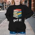 Get Lit With Books Youth Crewneck Sweatshirt Get Lit With Books Youth Crewneck Sweatshirt