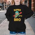 Little Cute Superhero Brother Comic Book Baby Bro Youth Crewneck Sweatshirt Little Cute Superhero Brother Comic Book Baby Bro Youth Crewneck Sweatshirt