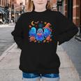 Little Ghost Coffee Tee Spooky Season Ghost Reading Book Youth Crewneck Sweatshirt