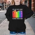 Live Life Like A Book Florida Would Ban LGBT Month Youth Crewneck Sweatshirt