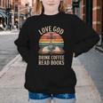 Love God Drink Coffee Read Books Youth Crewneck Sweatshirt