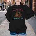 All I Need Is Books & Cats Cozy Youth Crewneck Sweatshirt