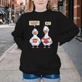 How Many Nights Reading Goose Book Lover Reader Youth Crewneck Sweatshirt