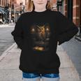 Owl Library Books Wisdom Reading Vintage Scholar Youth Crewneck Sweatshirt