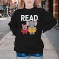 Pig Elephant Reading Cute Book Lover Bookworm Boys Girls Kid Youth Crewneck Sweatshirt Pig Elephant Reading Cute Book Lover Bookworm Boys Girls Kid Youth Crewneck Sweatshirt
