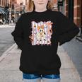 Preppy Coquette Bow Ghost Reading Books Halloween Book Youth Crewneck Sweatshirt Preppy Coquette Bow Ghost Reading Books Halloween Book Youth Crewneck Sweatshirt