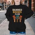 Read Banned Books Club Freely Anti-Censorship Librarian Youth Crewneck Sweatshirt