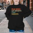 Read Books Lift Weights Fight Fascists Reading Youth Crewneck Sweatshirt