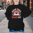 Read Your Heart Out Book Lovers Emotional Fall Vibes Youth Crewneck Sweatshirt