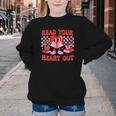 Read Your Heart Out Valentine Reading Book Kid Teacher Youth Crewneck Sweatshirt Read Your Heart Out Valentine Reading Book Kid Teacher Youth Crewneck Sweatshirt