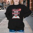 Read Your Heart Out Valentines Day Reading Book Kids Teacher Youth Crewneck Sweatshirt