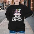 I Read Past My Bedtime Reading Unicorn Book Lover Youth Crewneck Sweatshirt