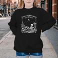Read In Peace Skeleton Reading Book Halloween Bookish Youth Crewneck Sweatshirt