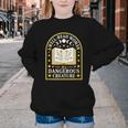 A Well Read Woman Is A Dangerous Creature For Book Lovers Youth Crewneck Sweatshirt