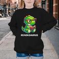 Readasaurus Reading Dinosaur Book Reader Bookworm Youth Crewneck Sweatshirt