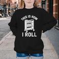 Reader Librarian Library This Is How I Roll Book Cart Meme Youth Crewneck Sweatshirt