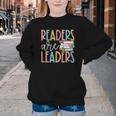 Readers Are Leaders Reading Book Lovers Teacher Women Kids Youth Crewneck Sweatshirt Readers Are Leaders Reading Book Lovers Teacher Women Kids Youth Crewneck Sweatshirt