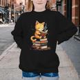 Reading Cat Books Cute Youth Crewneck Sweatshirt
