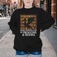 Reading Dragon Easily Distracted By Dragons And Books Youth Crewneck Sweatshirt