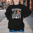 Reading Is My Favorite Sport Reading Book Lover Reader Youth Crewneck Sweatshirt
