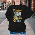 Reading Hobby Bookshelves Library Fueled By Books And Tea Youth Crewneck Sweatshirt Reading Hobby Bookshelves Library Fueled By Books And Tea Youth Crewneck Sweatshirt
