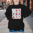 Reading Is My Jam Preppy Stawberry Bookworm Book Lover Nerd Youth Crewneck Sweatshirt