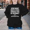 Reading Meme 6 To 7 Nights a Week Book Appreciation Youth Crewneck Sweatshirt