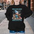 Reading Snow So Many Books Christmas Snow Little Time Youth Crewneck Sweatshirt