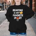 Reading Is My Tee Favorite Sport Basketball World Book Day Youth Crewneck Sweatshirt