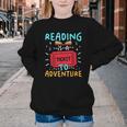 Reading Is A Ticket To Adventure Fun Book Lovers Fun Youth Crewneck Sweatshirt