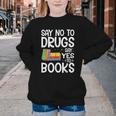 Red Ribbon Week Say No To Drugs Say Yes To Books Drug Free Youth Crewneck Sweatshirt Red Ribbon Week Say No To Drugs Say Yes To Books Drug Free Youth Crewneck Sweatshirt