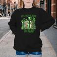 Retro Book Lucky Reading Teacher St Patrick's Day -Adults Small Cotton Blend Polyester Blend Short Sleeve Youth Crewneck Sweatshirt