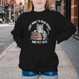Retro I Just Want To Read Books And Pet Cats Youth Crewneck Sweatshirt