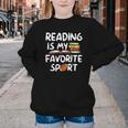 Retro Reading Is My Favorite Sport Football World Book Day Youth Crewneck Sweatshirt Retro Reading Is My Favorite Sport Football World Book Day Youth Crewneck Sweatshirt