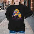 Rubber Duck Rubber Duckie Reading Book Rubber Duckling Youth Crewneck Sweatshirt