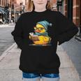 Rubber Duck Reading Book Rubber Duckie Reader Coffee Lover Youth Crewneck Sweatshirt Rubber Duck Reading Book Rubber Duckie Reader Coffee Lover Youth Crewneck Sweatshirt