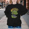 Rugrats Reptar Distressed Comic Book Style Cartoon Youth Crewneck Sweatshirt