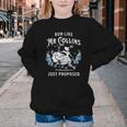 Run Like Mr Collins Just Proposed Books And Running Youth Crewneck Sweatshirt
