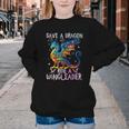 Save A Dragon Ride A Wingleader Books Dragon Lover Cute Youth Crewneck Sweatshirt