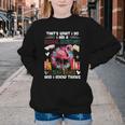 School Secretary Read Books And Know Things Flowers Flamingo Youth Crewneck Sweatshirt
