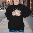 Smells Like Cowboy Romance Book Lover Youth Crewneck Sweatshirt