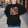 Squirrel Reading a Book Lover Bookworm Youth Crewneck Sweatshirt