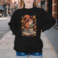 Squirrel Reading Book Lovers Fall Leaves Library Books Youth Crewneck Sweatshirt Squirrel Reading Book Lovers Fall Leaves Library Books Youth Crewneck Sweatshirt