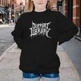 Support Your Local Library Horror Bookworm Youth Crewneck Sweatshirt Support Your Local Library Horror Bookworm Youth Crewneck Sweatshirt